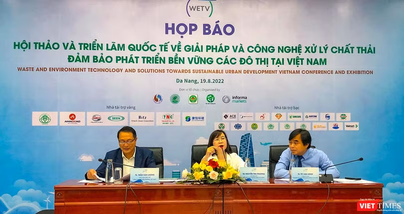 Họp báo về hội thảo và triển lãm quốc tế "Giải pháp và công nghệ xử lý chất thải tại các đô thị Việt Nam" tổ chức tại Đà Nẵng