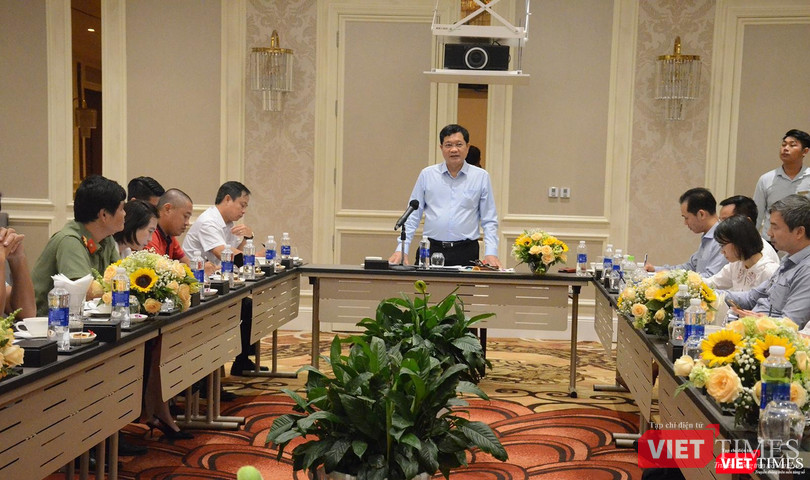 Ông Trần Phước Sơn - Phó Chủ tịch UBND TP Đà Nẵng - tại buổi làm việc với các thành viên Ban Tổ chức sự kiện