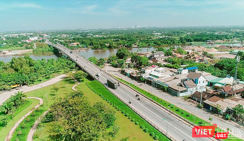 Một góc Tây Ninh nhìn từ trên cao Một góc Tây Ninh nhìn từ trên cao