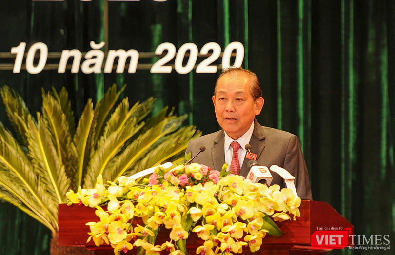 Ông Trương Hòa Bình - Ủy viên Bộ Chính trị, Phó Thủ tướng Thường trực Chính phủ - phát biểu chỉ đạo tại Đại hội Đảng bộ TP Đà Nẵng khoá XXII Ông Trương Hòa Bình - Ủy viên Bộ Chính trị, Phó Thủ tướng Thường trực Chính phủ - phát biểu chỉ đạo tại Đại hội Đảng bộ TP Đà Nẵng khoá XXII