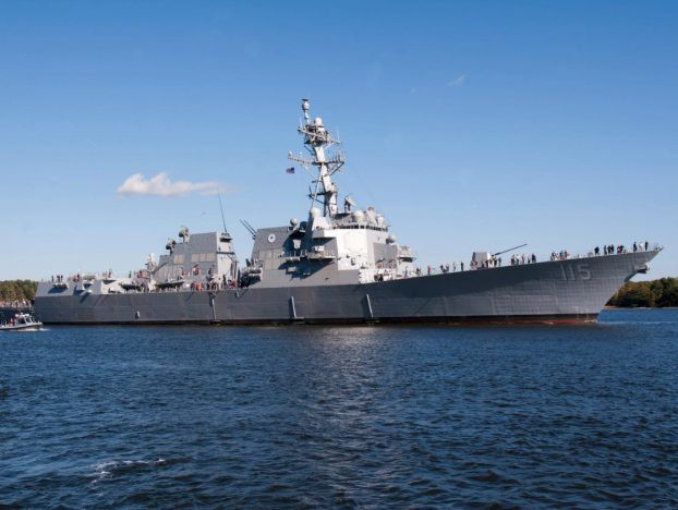 Tàu khu trục Rafael Peralta lớp Arleigh Burke, Hải quân Mỹ. Ảnh: Navaltoday