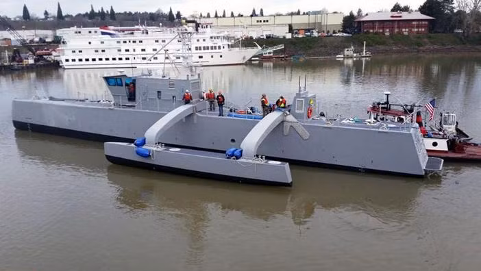 Tàu săn ngầm không người lái (ACTUV) Mỹ. Ảnh: Cankao