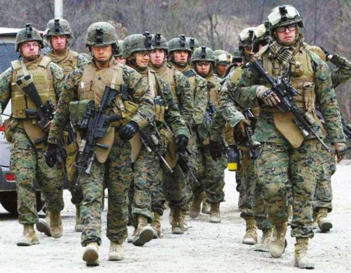 Lực lượng quân đội Mỹ tại Hàn Quốc tiến hành huấn luyện. Ảnh: Cankao.