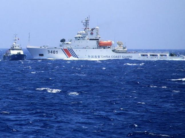 Tàu cảnh sát biển Trung Quốc có nhiều hành động phi pháp trên Biển Đông. Ảnh: Tân Hoa xã/Đa Chiều.