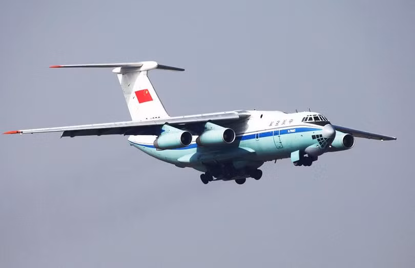 Máy bay vận tải IL-76 Không quân Trung Quốc (ảnh tư liệu)