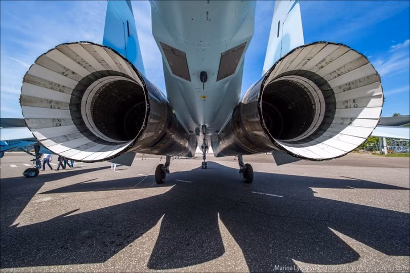 Máy bay chiến đấu Su-35 của Quân đội Nga (ảnh tư liệu)