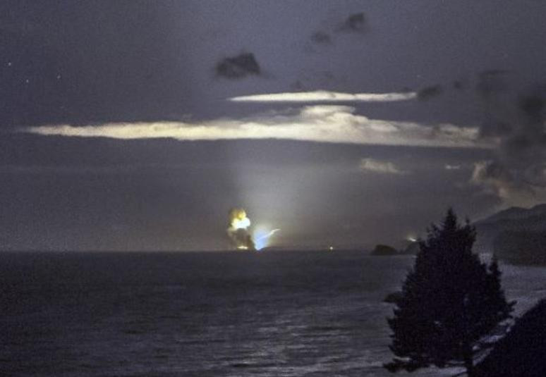 Quân đội Mỹ thử nghiệm vũ khí siêu thanh thất bại vào ngày 25/8/2014. Ảnh: Cankao