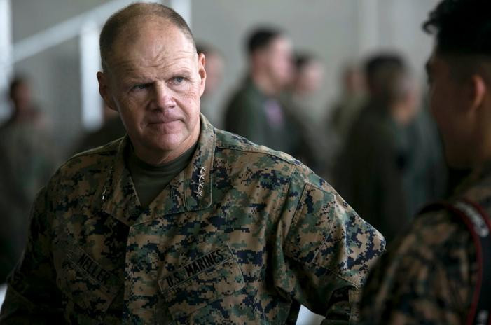 Thượng tướng Robert Neller, Tư lệnh Thủy quân lục chiến Mỹ. Ảnh: Stripes