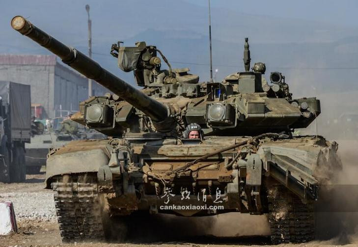 Xe tăng chiến đấu T-90 của Quân đội Nga. Ảnh: Cankao