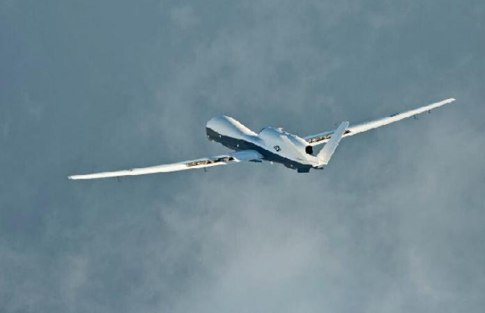 Máy bay do thám không người lái MQ-4C Triton Hải quân Mỹ. Ảnh: 81.cn