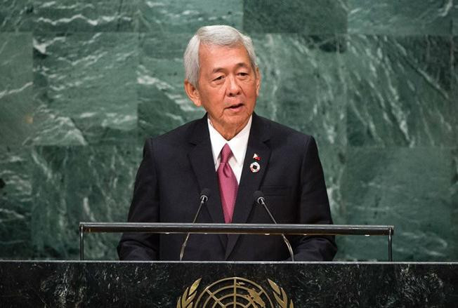 Bộ trưởng Ngoại giao Philippines Perfecto Yasay (ảnh tư liệu)