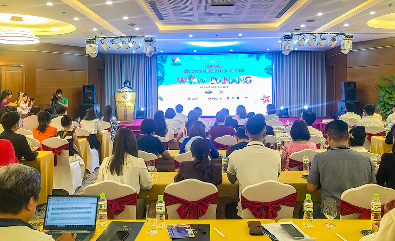 Bà Ngô Thị Kim Yến - Phó Chủ tịch UBND TP Đà Nẵng phát biểu tại buổi họp báo