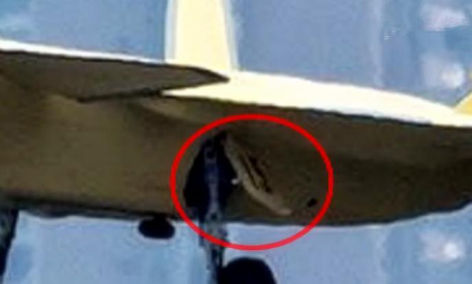 Con số 15 xuất hiện ở nắp bánh đáp chiếc J-20 sơn màu vàng. Ảnh: Sina