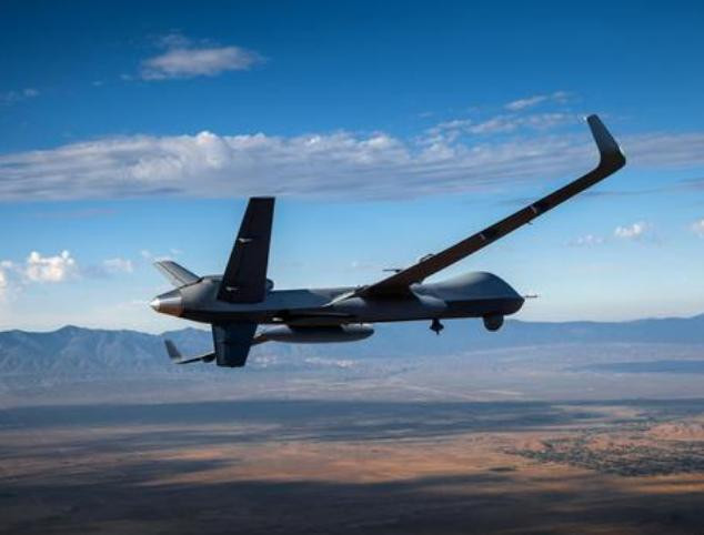 Máy bay do thám kiêm tấn công MQ-9M do Mỹ sản xuất. Ảnh: Sina