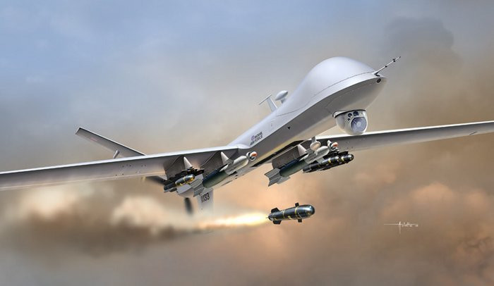 Máy bay chiến đấu không người lái MQ-9 Reaper Mỹ (ảnh tư liệu)