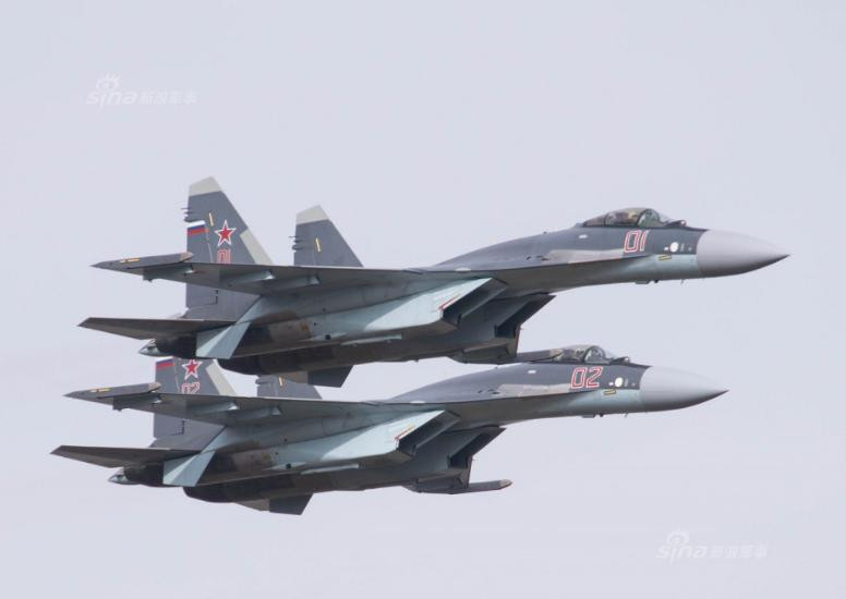 Máy bay chiến đấu Su-35 Nga. Ảnh: Sina