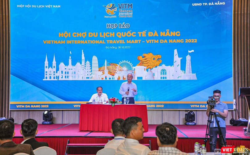 Chiều ngày 8/10, Hiệp hội Du lịch Việt Nam phối hợp với Hiệp hội Du lịch Đà Nẵng tổ chức họp báo công bố tổ chức sự kiện Hội chợ Du lịch Quốc tế Đà Nẵng 2022 (VITM Đà Nẵng 2022)