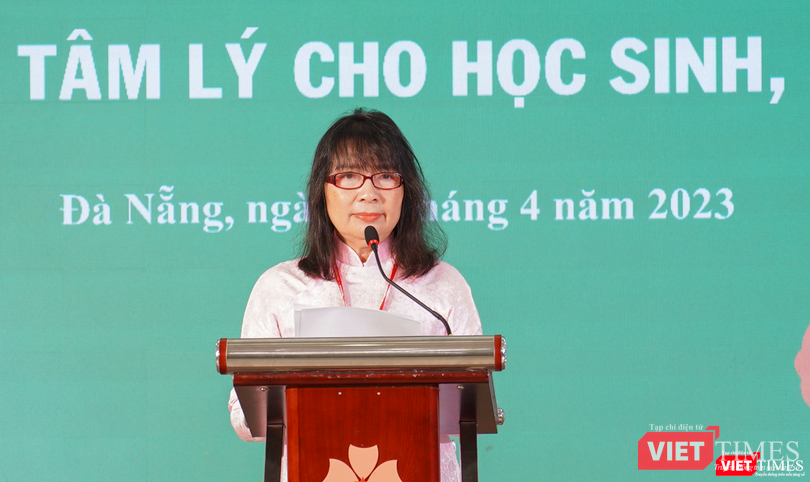 TS. Nguyễn Thị Anh Đào - Hiệu trưởng ĐH Đông Á phát biểu tại hội thảo