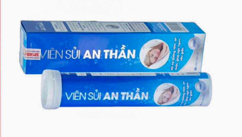 Thực phẩm bảo vệ sức khỏe Viên sủi An Thần do Công ty TNHH thương mại KHT công bố và chịu trách nhiệm về sản phẩm