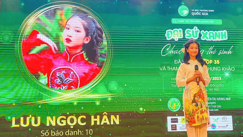 Thí sinh tại cuộc thi Tìm kiếm gương mặt “Đại sứ Xanh”