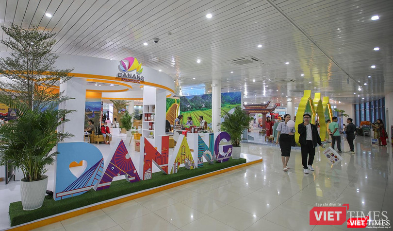 Quang cảnh sự kiện Hội chợ du lịch quốc tế Việt Nam VITM 2022 được tổ chức tại Đà Nẵng