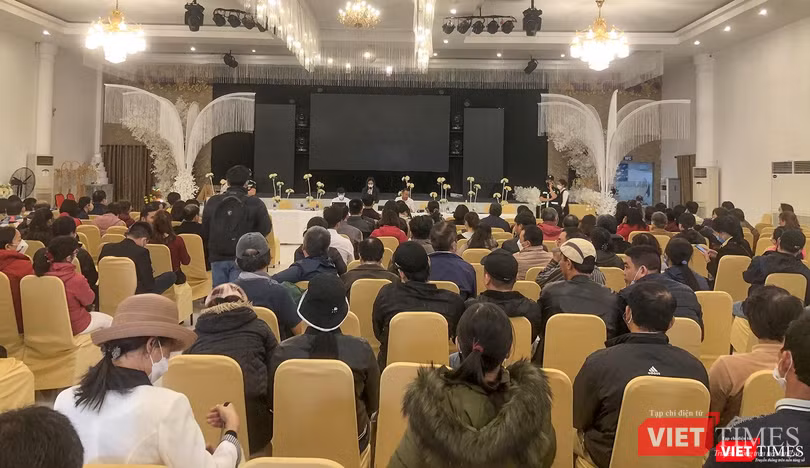 Buổi đối thoại của Công ty CP đầu tư Hoàng Nhất Nam với các khách hàng liên quan đến vụ án diễn ra ngày 16/12