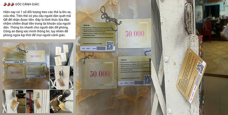 Cơ quan chức năng cảnh báo về thủ đoạn lừa đảo mới từ việc quét mã QR code để được nhận tiền (Ảnh CATP)