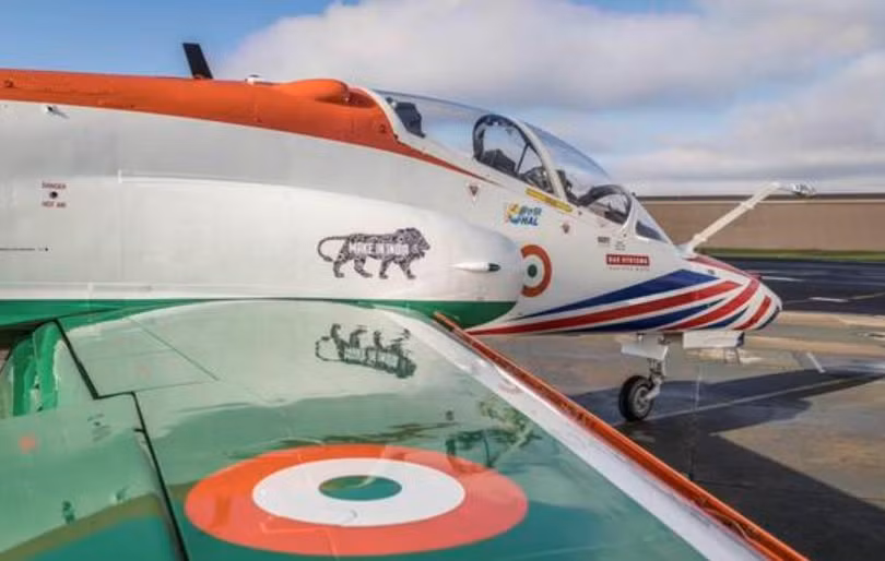 Máy bay huấn luyện cao cấp Hawk do Anh và Ấn Độ hợp tác nghiên cứu phát triển. Ảnh: Sina