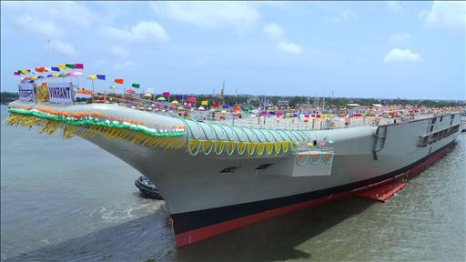Tàu sân bay INS Vikrant Ấn Độ (ảnh tư liệu)