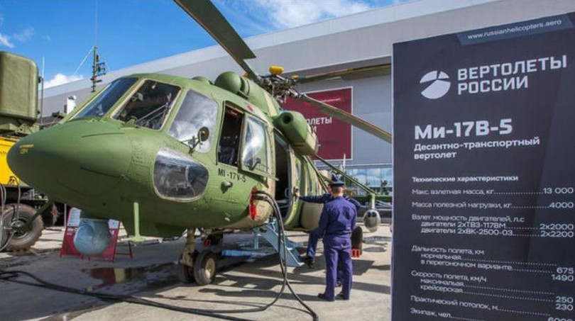 Máy bay trực thăng Mi-17V-5 của Nga. Ảnh: Cankao