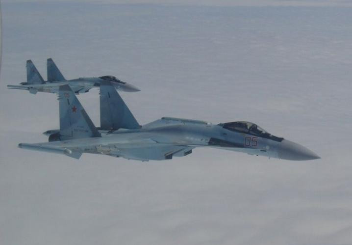 Biên đội máy bay chiến đấu Su-35S Nga. Ảnh: Cankao