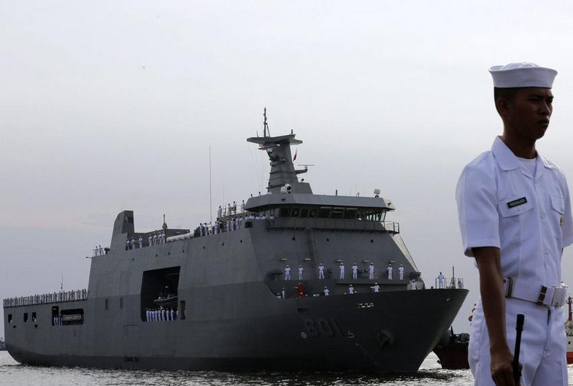 Tàu vận tải chiến lược BRP Tarlac Philippines, do Indonesia chế tạo. Ảnh: Eastday