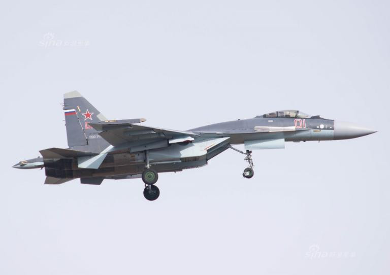 Máy bay chiến đấu Su-35 Nga. Ảnh: Sina