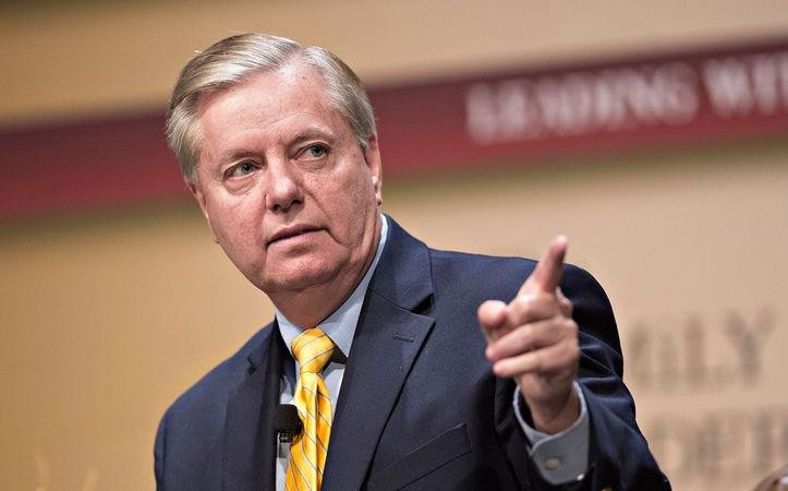 Thượng nghị sĩ Mỹ Lindsey Graham. Ảnh: Bloomberg