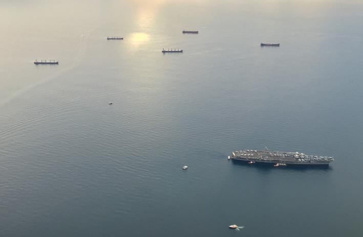 Tàu sân bay động cơ hạt nhân USS Carl Vinson Hải quân Mỹ (ảnh tư liệu)