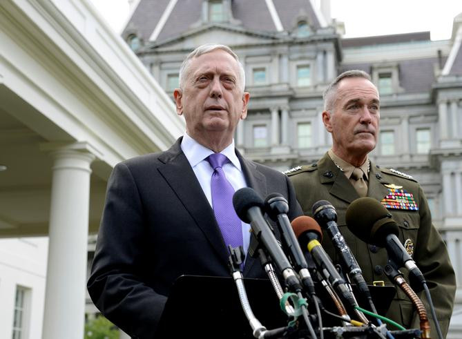 Bộ trưởng Quốc phòng Mỹ James Mattis. Ảnh: Reuters.