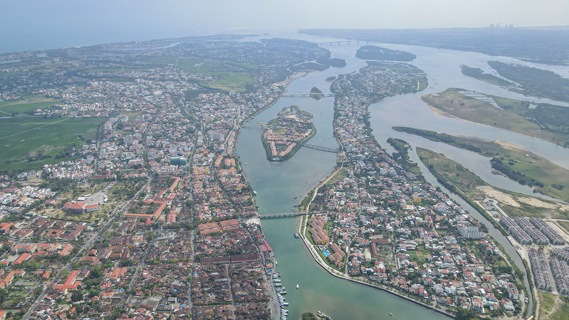 Một góc Hội An nhìn từ trên cao