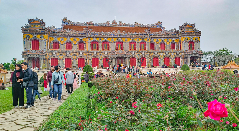 Điện Kiến Trung - ngôi đại điện độc đáo bậc nhất Đại nội Huế đã được trùng tu với vẻ đẹp tuyệt mỹ (Ảnh Đức Trung)