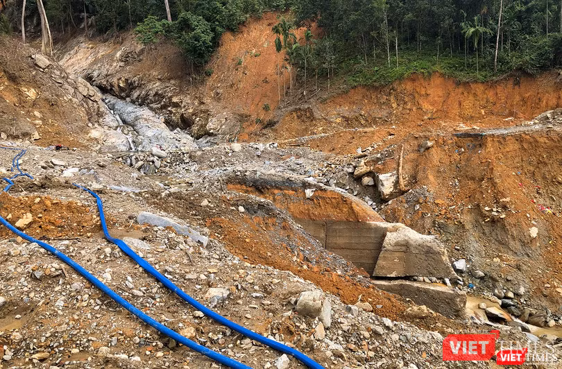 Hiện trường vụ sạt lở