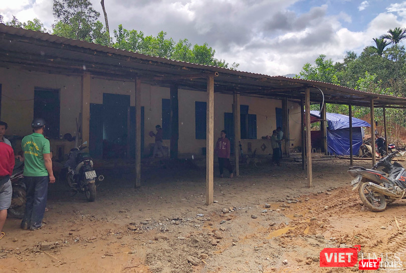 Khu tái định cư tạm cho các hộ dân bị nạn ở Trà Leng