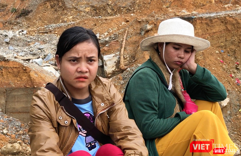 Nét mặt thất thần vẫn hiện hữu trên gương mặt chị Hồ Thị Thiêm