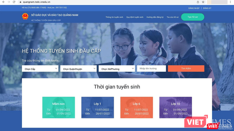 Tuyển sinh trực tuyến, một ứng dụng chuyển đổi số trong giáo dục tại Quảng Nam Tuyển sinh trực tuyến, một ứng dụng chuyển đổi số trong giáo dục tại Quảng Nam