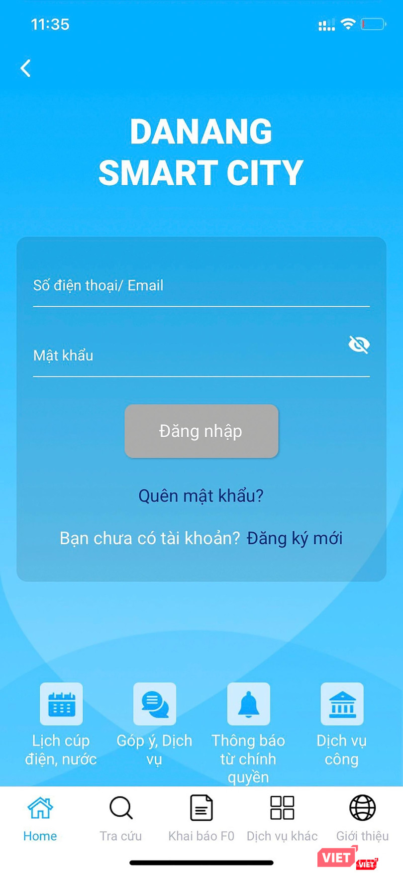 Ứng dụng "Công dân số" trên di động