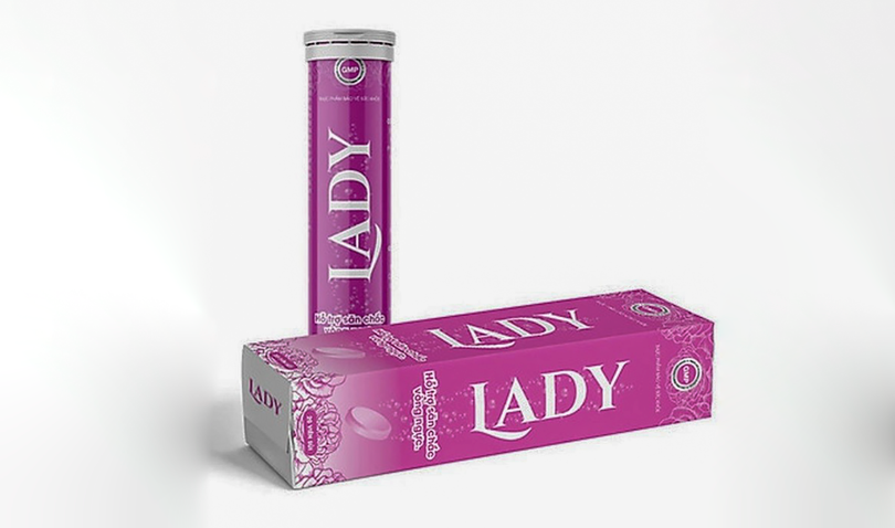 Sản phẩm Lady do Công ty TNHH Supharmco công bố và chịu trách nhiệm về sản phẩm. (ảnh VFA)