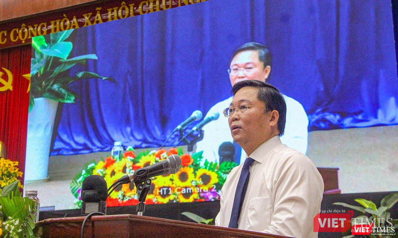 Ông Lê Trí Thanh - Chủ tịch UBND tỉnh Quảng Nam phát biểu tại sự kiện Ông Lê Trí Thanh - Chủ tịch UBND tỉnh Quảng Nam phát biểu tại sự kiện