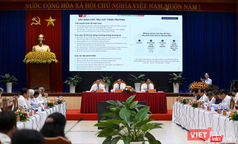 Chuyên gia tư vấn trình bày nội dung tại hội thảo