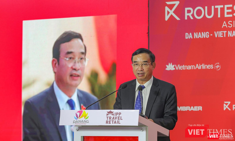 Ông Lê Trung Chinh - Chủ tịch UBND TP Đà Nẵng phát biểu tại phiên khai mạc diễn đàn