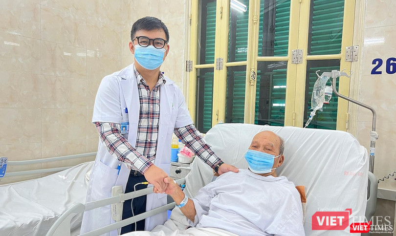 Bệnh nhân N.V.R hồi phục sau ca mổ