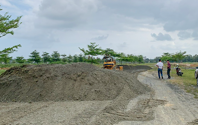 Chủ đầu tư Bách Đạt An tổ chức thi công hạ tầng dự án sớm giao đất cho khách hàng