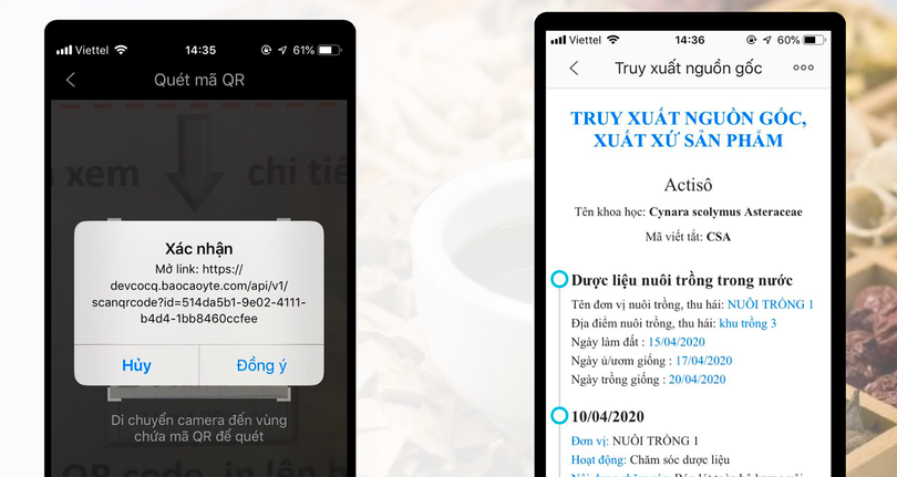 Ứng dụng truy xuất nguồn gốc sản phẩm, dược liệu do Bộ Y tế xây dựng